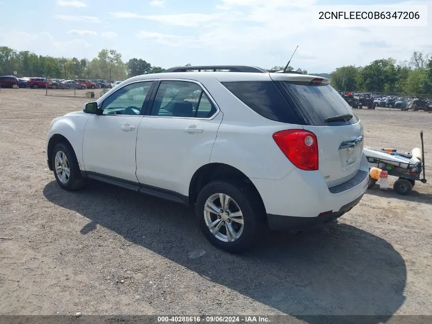 2CNFLEEC0B6347206 2011 Chevrolet Equinox 1Lt