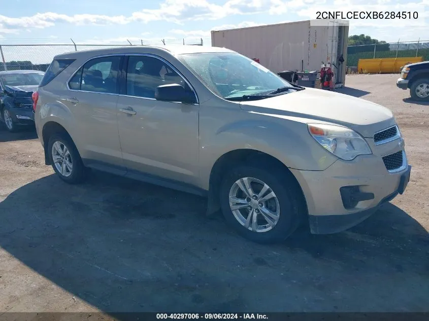 2011 Chevrolet Equinox Ls VIN: 2CNFLCECXB6284510 Lot: 40297006