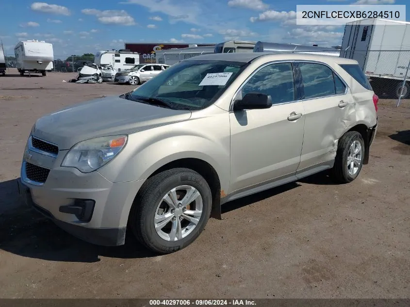 2CNFLCECXB6284510 2011 Chevrolet Equinox Ls