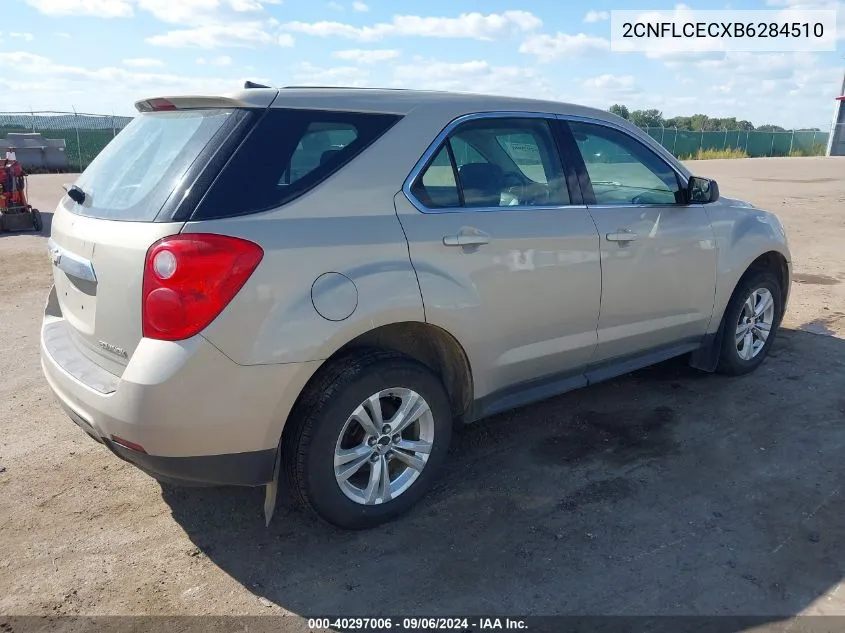 2011 Chevrolet Equinox Ls VIN: 2CNFLCECXB6284510 Lot: 40297006