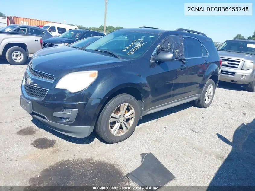 2CNALDEC0B6455748 2011 Chevrolet Equinox Lt