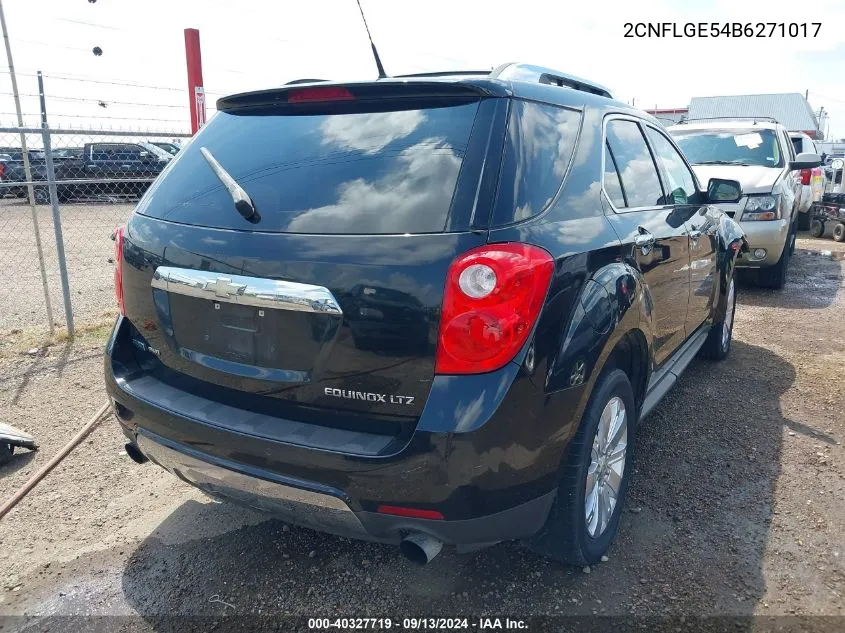 2011 Chevrolet Equinox Ltz VIN: 2CNFLGE54B6271017 Lot: 40327719