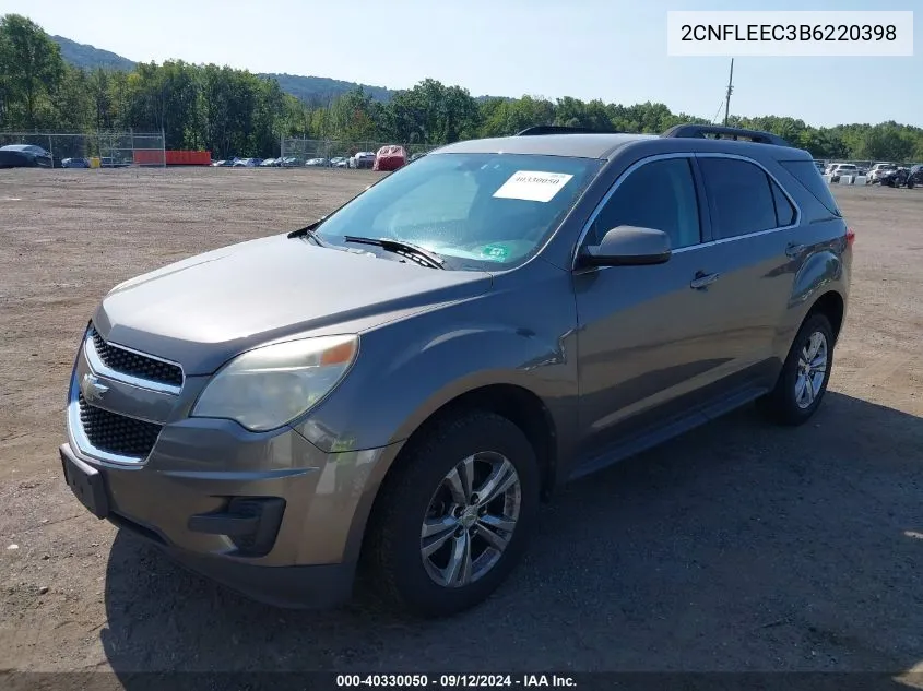 2011 Chevrolet Equinox 1Lt VIN: 2CNFLEEC3B6220398 Lot: 40330050