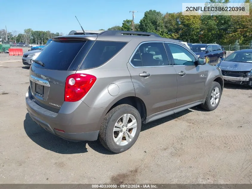 2011 Chevrolet Equinox 1Lt VIN: 2CNFLEEC3B6220398 Lot: 40330050