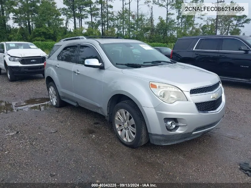 2011 Chevrolet Equinox Ltz VIN: 2CNALFEC0B6214686 Lot: 40343225