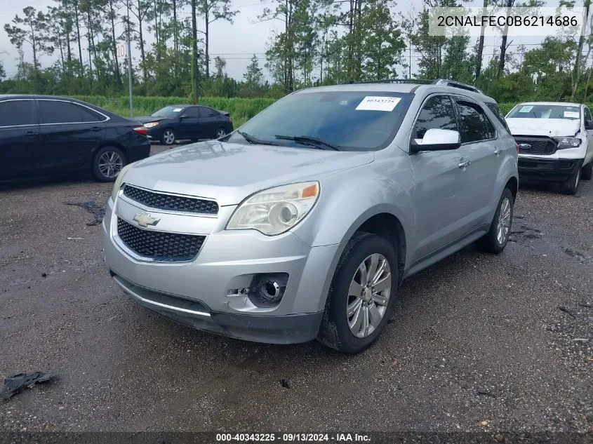 2011 Chevrolet Equinox Ltz VIN: 2CNALFEC0B6214686 Lot: 40343225