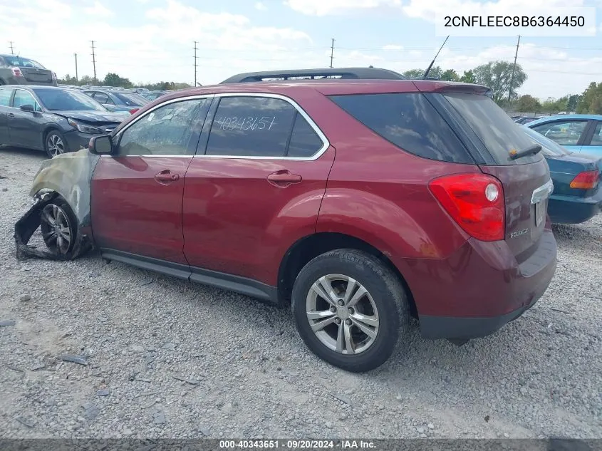 2011 Chevrolet Equinox 1Lt VIN: 2CNFLEEC8B6364450 Lot: 40343651