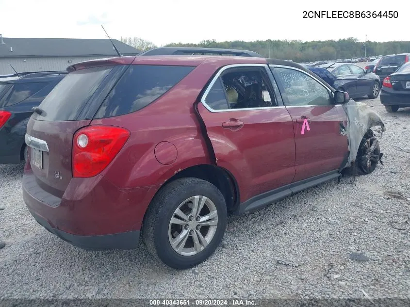 2011 Chevrolet Equinox 1Lt VIN: 2CNFLEEC8B6364450 Lot: 40343651