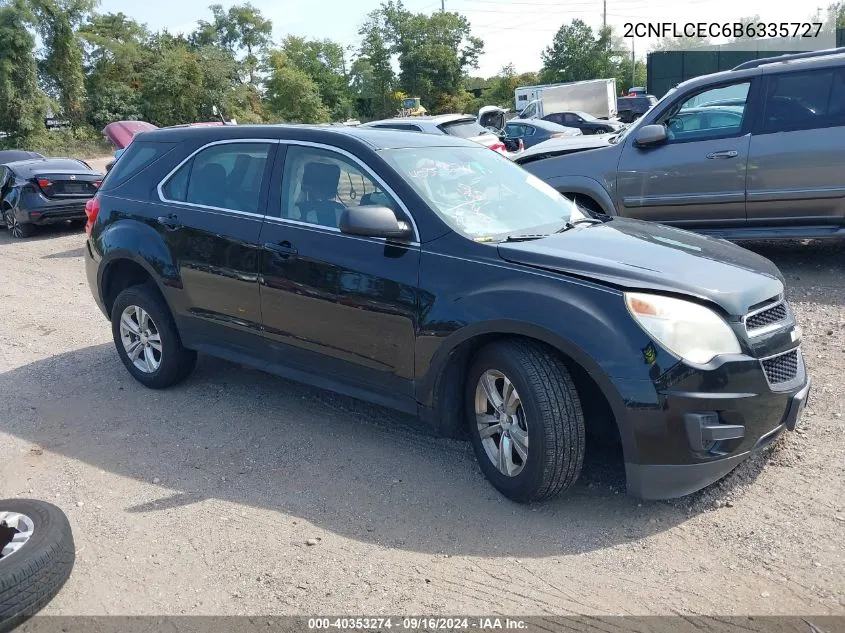 2011 Chevrolet Equinox Ls VIN: 2CNFLCEC6B6335727 Lot: 40353274