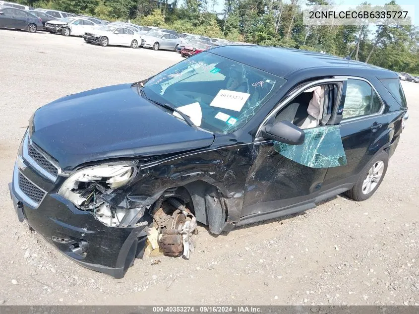 2CNFLCEC6B6335727 2011 Chevrolet Equinox Ls