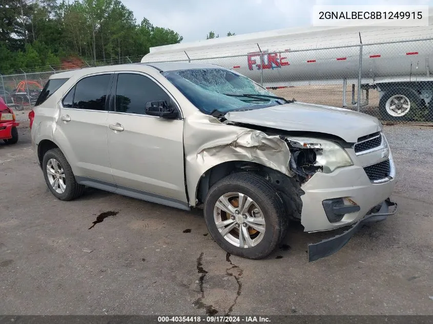 2GNALBEC8B1249915 2011 Chevrolet Equinox Ls