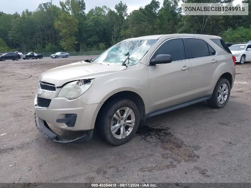 2011 Chevrolet Equinox Ls VIN: 2GNALBEC8B1249915 Lot: 40354418