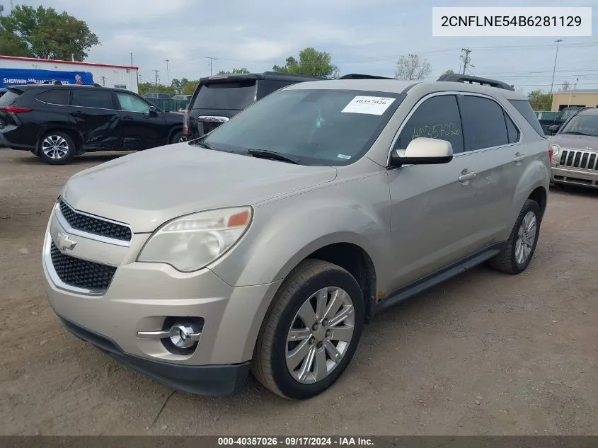 2011 Chevrolet Equinox 2Lt VIN: 2CNFLNE54B6281129 Lot: 40357026