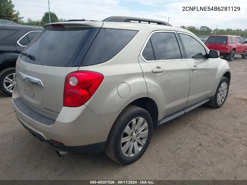 2011 Chevrolet Equinox 2Lt VIN: 2CNFLNE54B6281129 Lot: 40357026