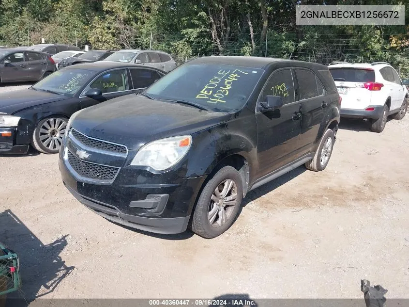 2GNALBECXB1256672 2011 Chevrolet Equinox Ls