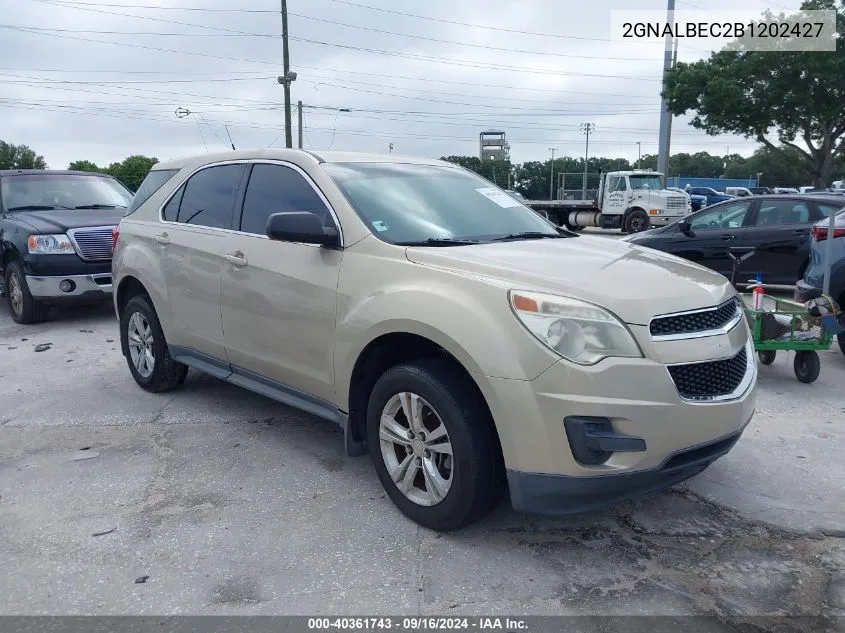 2011 Chevrolet Equinox Ls VIN: 2GNALBEC2B1202427 Lot: 40361743