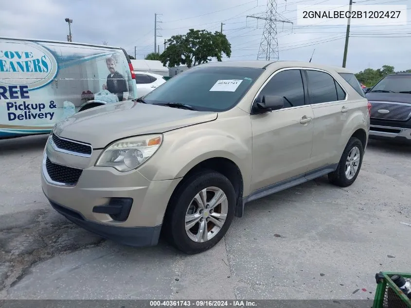 2011 Chevrolet Equinox Ls VIN: 2GNALBEC2B1202427 Lot: 40361743