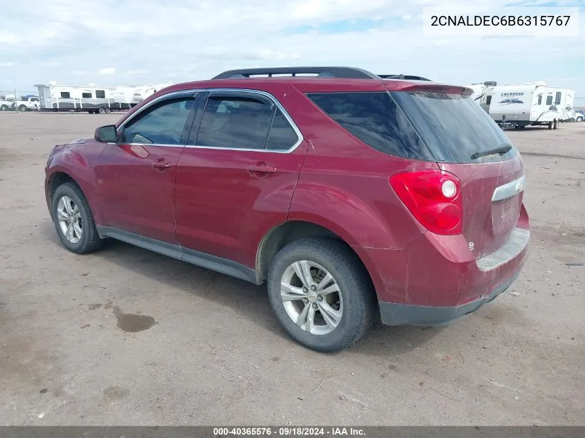 2CNALDEC6B6315767 2011 Chevrolet Equinox 1Lt