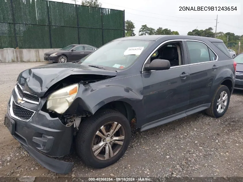 2011 Chevrolet Equinox Ls VIN: 2GNALBEC9B1243654 Lot: 40368254