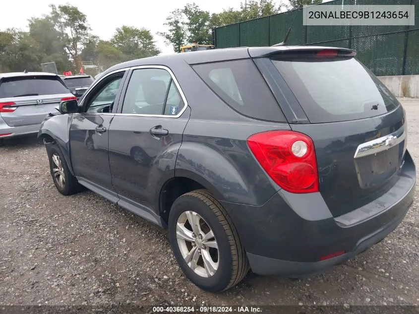 2011 Chevrolet Equinox Ls VIN: 2GNALBEC9B1243654 Lot: 40368254