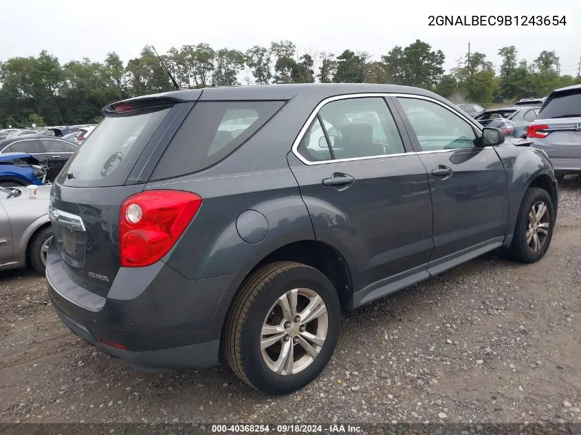 2011 Chevrolet Equinox Ls VIN: 2GNALBEC9B1243654 Lot: 40368254