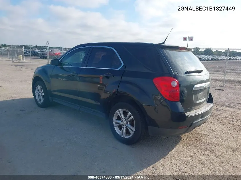 2011 Chevrolet Equinox Ls VIN: 2GNALBEC1B1327449 Lot: 40374883