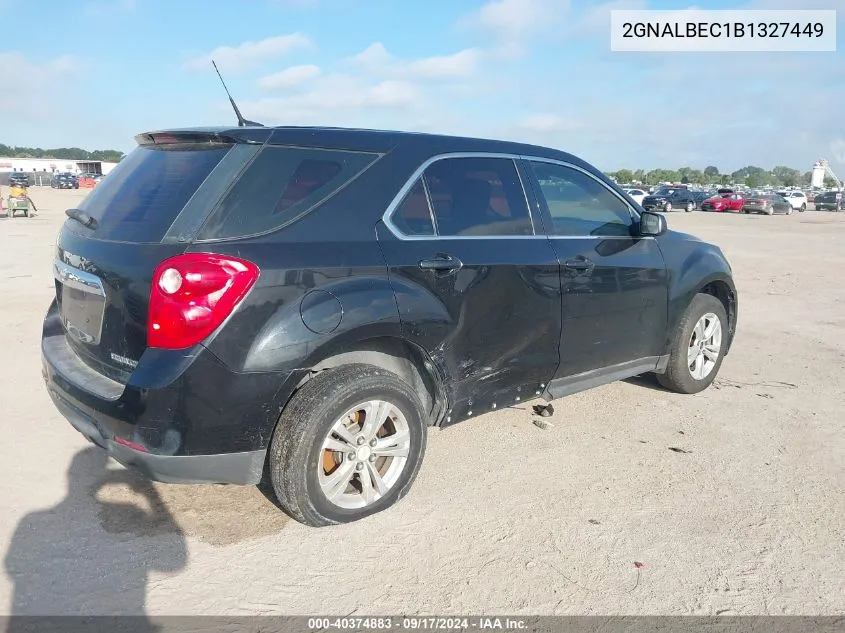 2011 Chevrolet Equinox Ls VIN: 2GNALBEC1B1327449 Lot: 40374883