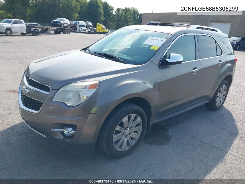 2011 Chevrolet Equinox Ltz VIN: 2CNFLGE58B6306299 Lot: 40379470