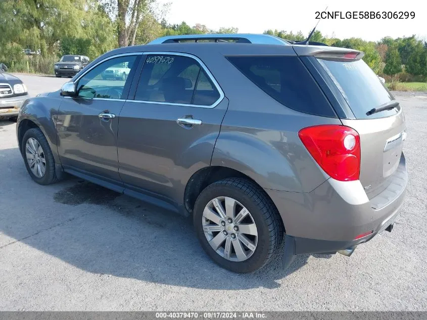 2011 Chevrolet Equinox Ltz VIN: 2CNFLGE58B6306299 Lot: 40379470