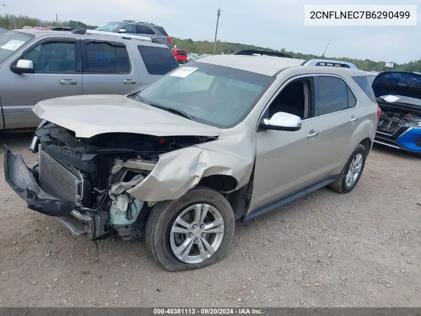 2011 Chevrolet Equinox 2Lt VIN: 2CNFLNEC7B6290499 Lot: 40381113