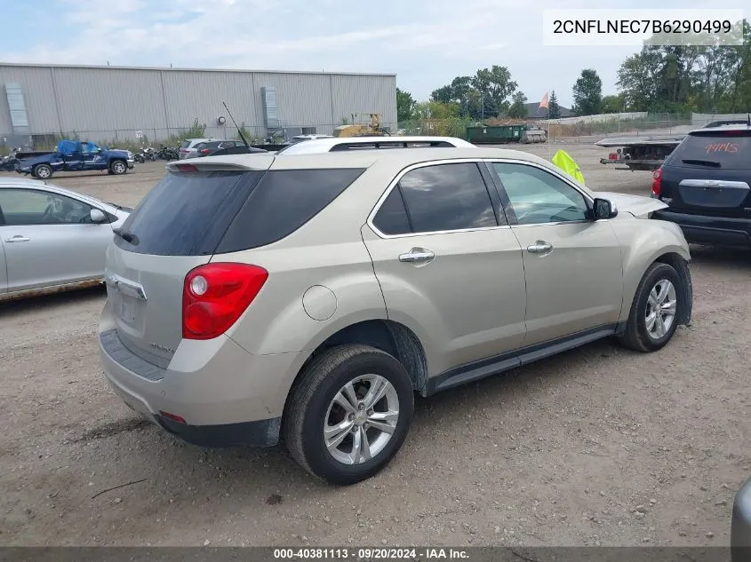 2011 Chevrolet Equinox 2Lt VIN: 2CNFLNEC7B6290499 Lot: 40381113