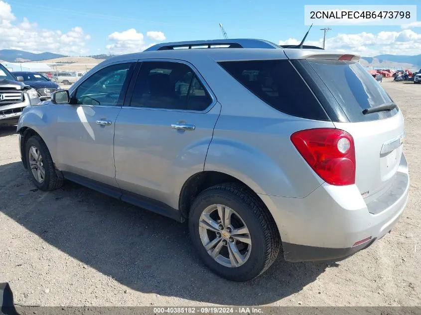 2011 Chevrolet Equinox 2Lt VIN: 2CNALPEC4B6473798 Lot: 40385182