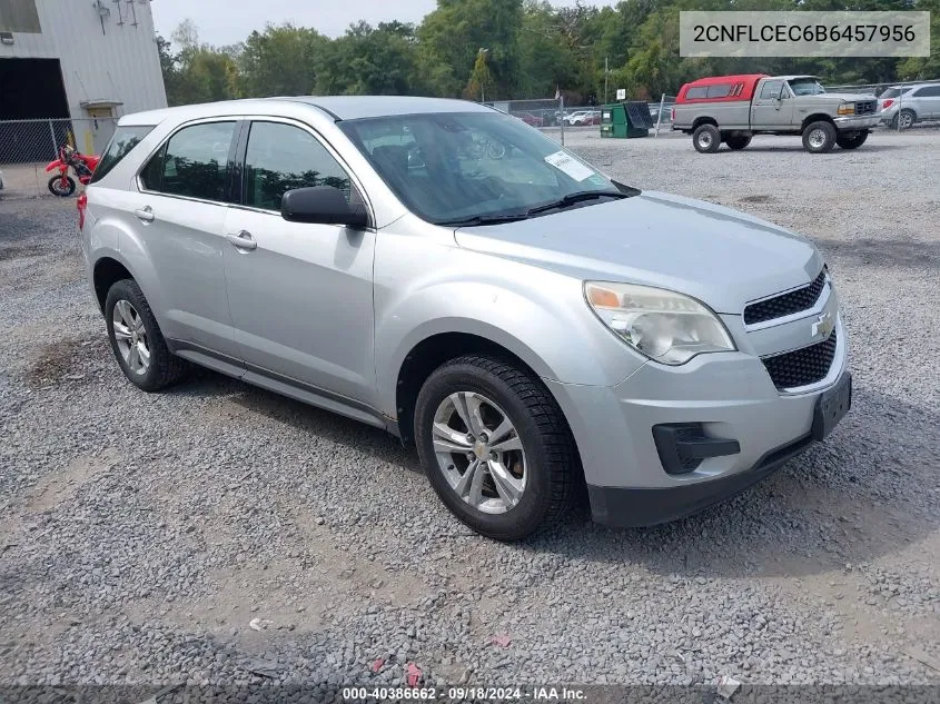 2011 Chevrolet Equinox Ls VIN: 2CNFLCEC6B6457956 Lot: 40386662