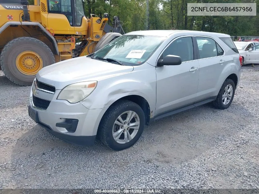 2011 Chevrolet Equinox Ls VIN: 2CNFLCEC6B6457956 Lot: 40386662