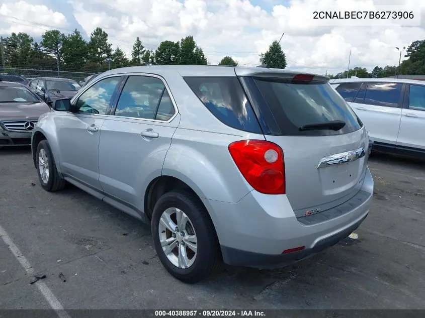 2CNALBEC7B6273906 2011 Chevrolet Equinox Ls