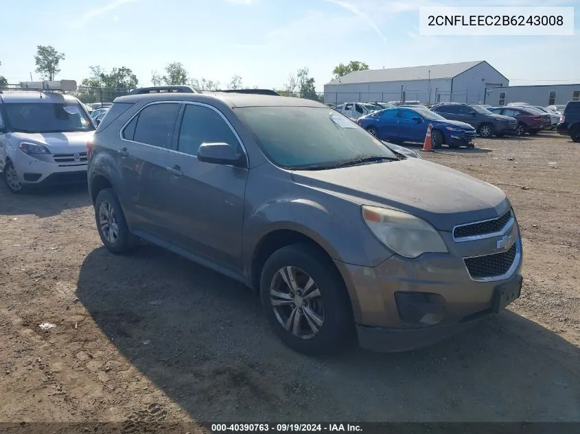 2011 Chevrolet Equinox 1Lt VIN: 2CNFLEEC2B6243008 Lot: 40390763