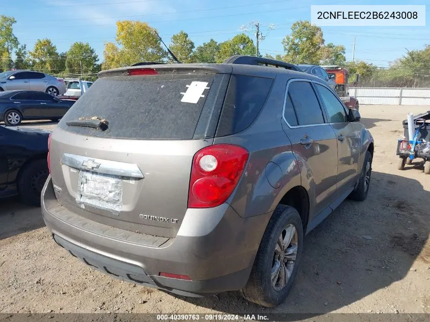 2CNFLEEC2B6243008 2011 Chevrolet Equinox 1Lt