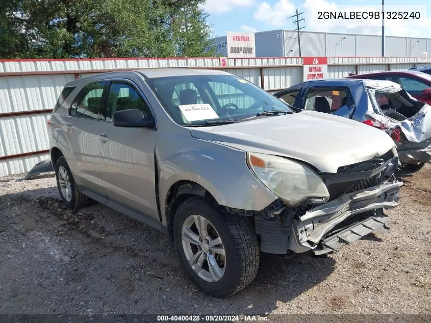 2011 Chevrolet Equinox Ls VIN: 2GNALBEC9B1325240 Lot: 40400428