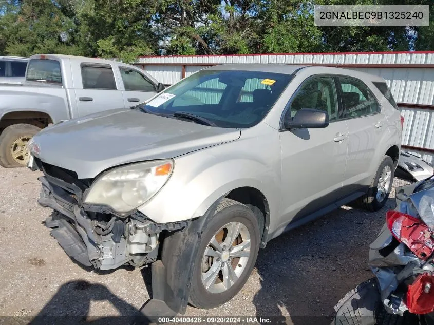 2011 Chevrolet Equinox Ls VIN: 2GNALBEC9B1325240 Lot: 40400428