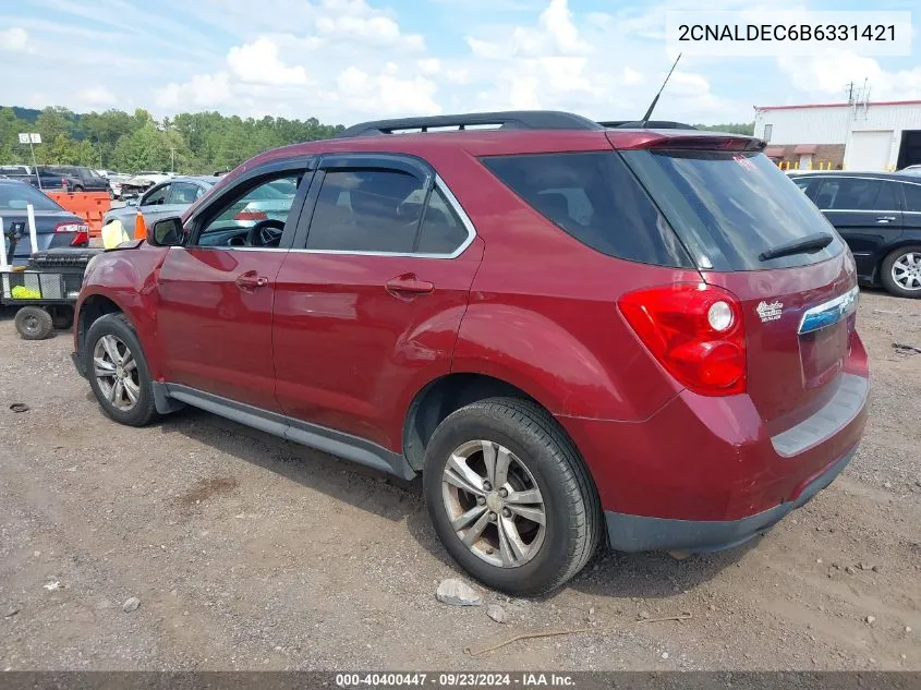 2CNALDEC6B6331421 2011 Chevrolet Equinox Lt