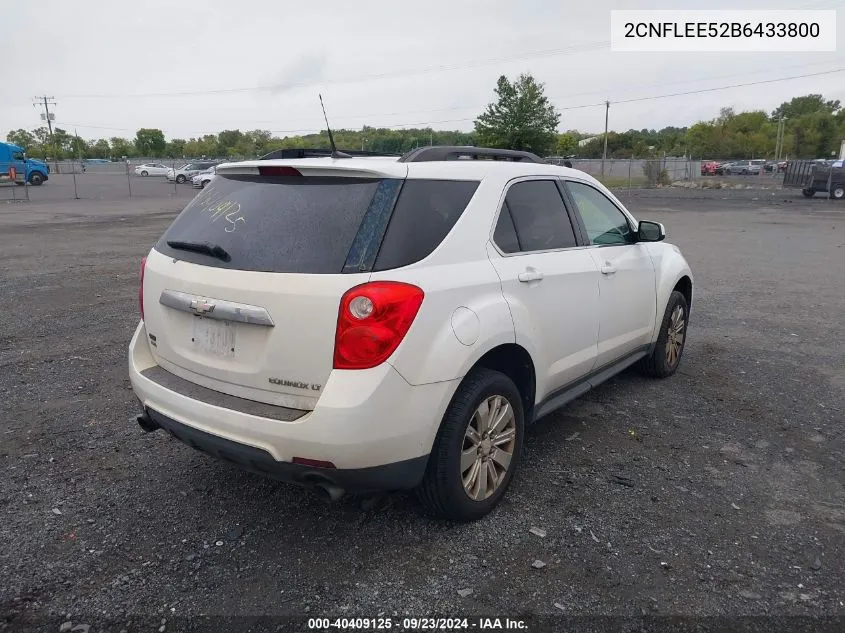 2011 Chevrolet Equinox 1Lt VIN: 2CNFLEE52B6433800 Lot: 40409125