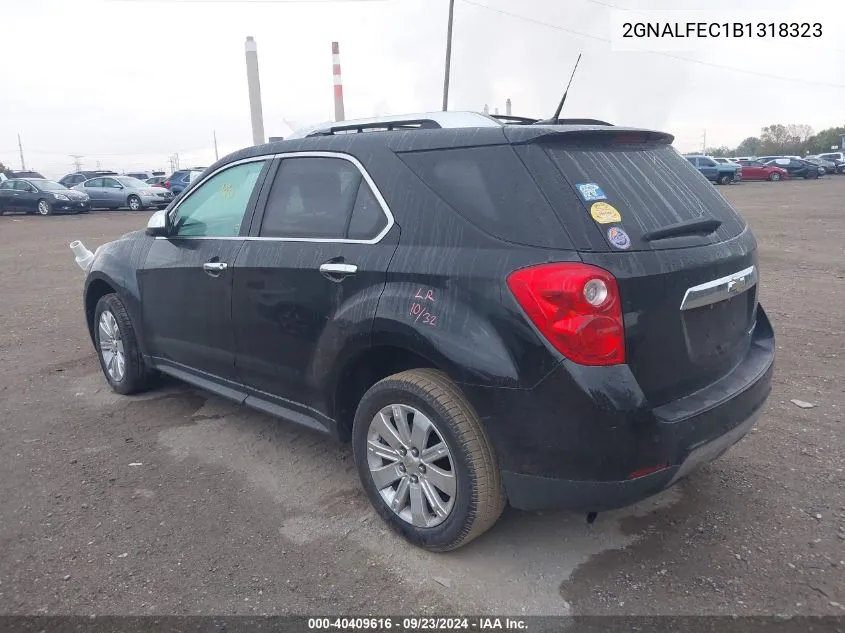 2011 Chevrolet Equinox Ltz VIN: 2GNALFEC1B1318323 Lot: 40409616