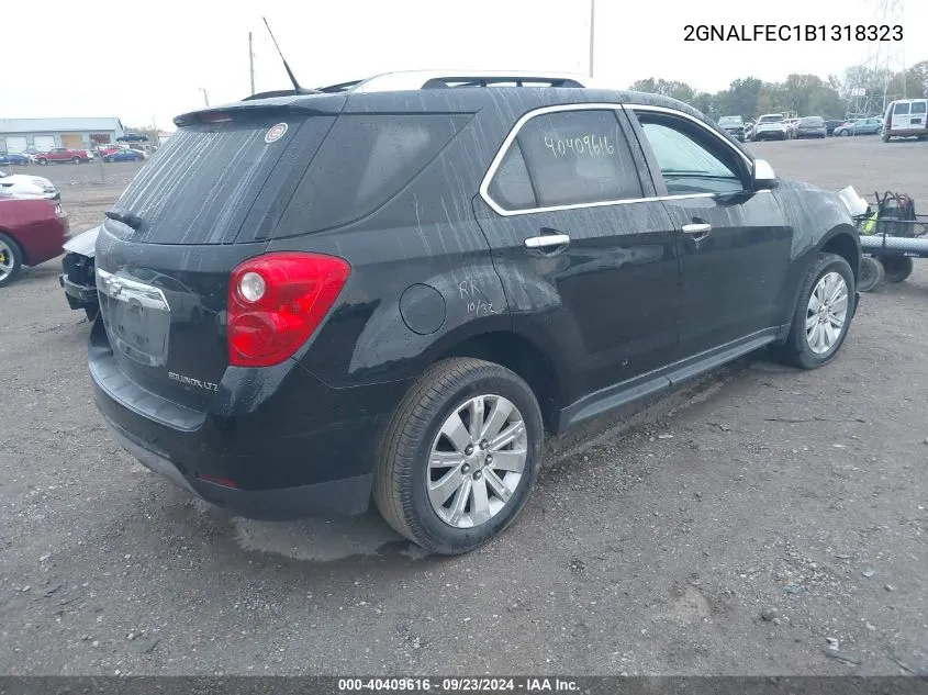 2011 Chevrolet Equinox Ltz VIN: 2GNALFEC1B1318323 Lot: 40409616