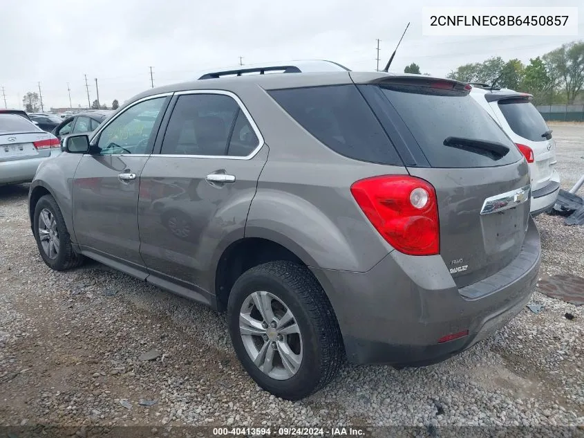 2011 Chevrolet Equinox Lt VIN: 2CNFLNEC8B6450857 Lot: 40413594