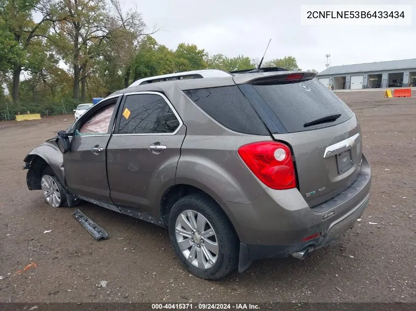 2011 Chevrolet Equinox 2Lt VIN: 2CNFLNE53B6433434 Lot: 40415371