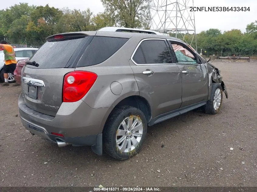 2011 Chevrolet Equinox 2Lt VIN: 2CNFLNE53B6433434 Lot: 40415371