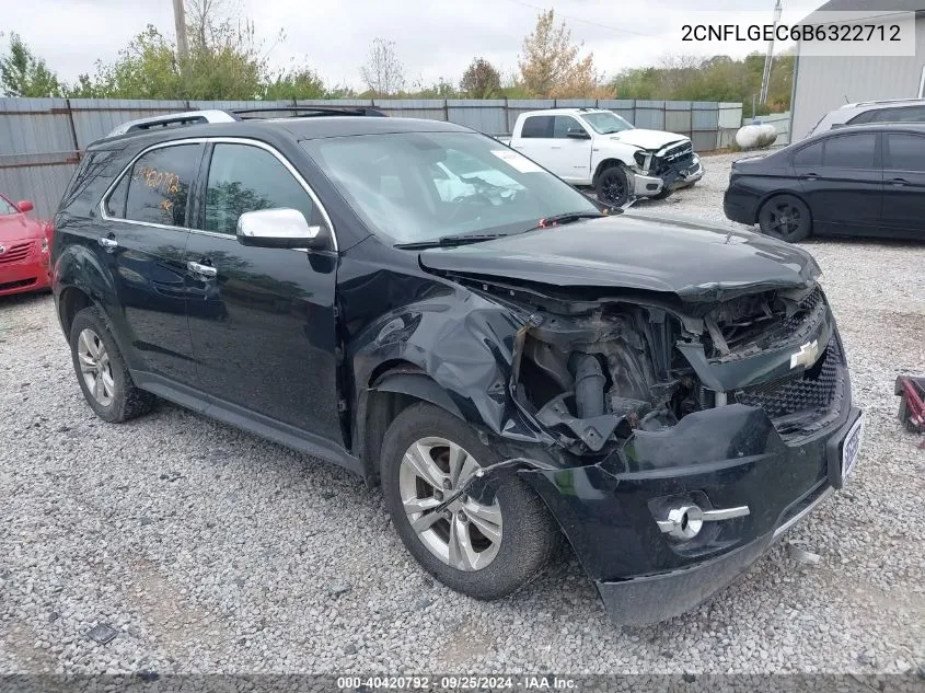 2CNFLGEC6B6322712 2011 Chevrolet Equinox Ltz