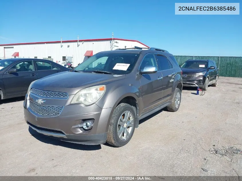 2CNALFEC2B6385486 2011 Chevrolet Equinox Ltz