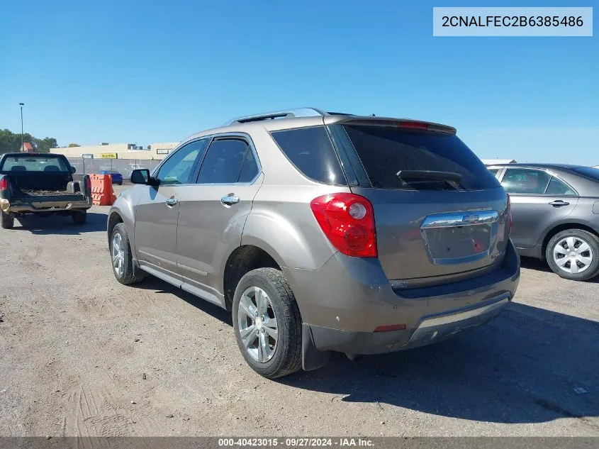 2CNALFEC2B6385486 2011 Chevrolet Equinox Ltz