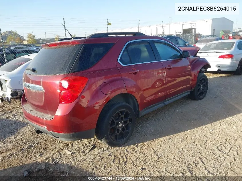 2011 Chevrolet Equinox 2Lt VIN: 2CNALPEC8B6264015 Lot: 40423744